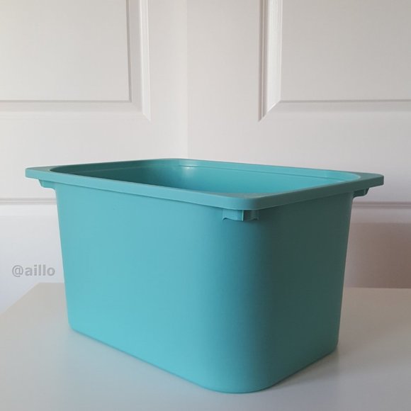 IKEA TROFAST Storage box, turquoise LARGE - Picture 2 of 15